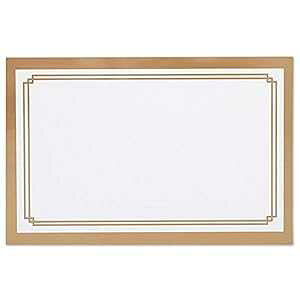 ^bNS[hdgGN[W[J[h/Mtg^O - 3 1/2 x 2 1/4 (50) NW Metallic Gold Double Border Enclosure Cards/Gift Tags - 3 1/2 x 2 1/4 (50)