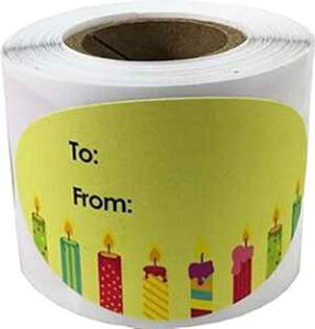 aMtg^OXebJ[ 1 1/2 x 2 1/2 C` Sx 100 InStockLabels.com Birthday Gift Tag Stickers 1 1/2 x 2 1/2 Inch 100 Adhesive Labels