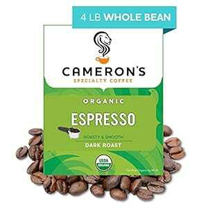 Cameron's Coffee [XgSR[q[AI[KjbN GXvb\A4 |h Cameron's Coffee Roasted Whole Bean Coffee, Organic Espresso, 4 Pound