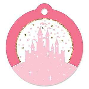 gvZX NE - sNƃS[h̃vZX xr[V[ap[eB[̋LOiMtg^O (20Zbg) Big Dot of Happiness Little Princess Crown - Pink and Gold Princess Baby Shower 