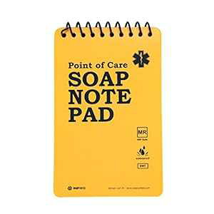 Unknown Binding, Warp United 5-Pack Full Waterproof EMT Point of Care SOAP NOTE Notepad 6" x 3-3/4" MRI Safe version na1.02