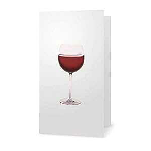 ~juNJ[hƕ - [p[eB[pi - Mtg^O (ԃCOX) Stationery Creations Mini Blank Cards and Envelopes - Stationery Party Supplies - Gift Tags (Red Wine Glass)