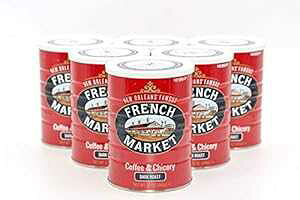 t`}[PbgR[q[AR[q[`RA_[N[XgOEhR[q[A12IX^ʁi6pbNj French Market Coffee, Coffee and Chicory, Dark Roast Ground Coffee, 12 Ounce Metal Can (Pack 