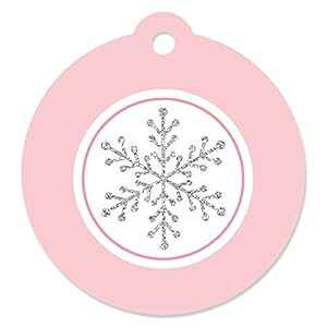 Big Dot of Happiness sN EB^[ _[h - zf[ Xm[t[N ap[eB[xr[V[̋LOMtg^O (20 Zbg) Big Dot of Happiness Pink Winter Wonderland - Holiday Snowf