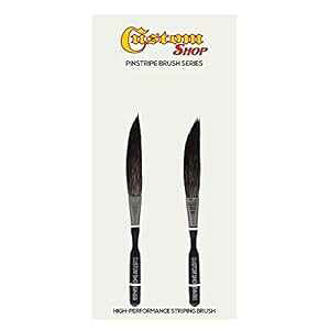Custom Shop SW-000 �\�[�h �s���X�g���C�p�[ #000-2 �C���` �`���C�i �u���[ ���X (SW-#000 �u���V 2 �p�b�N) - �����\�X�g���C�s���O �u���V Custom Shop SW-000 Sword Pinstriper #000-2 China Blue Squirrel (Pack of 2 SW-