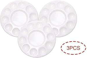 PENTA ANGEL A[gyCggCpbg 3  10 EFvX`bNEhyCggCqpʉ (Eh-3 ) PENTA ANGEL Art t Tray Palette 3Pcs 10 Well Plastic Round t Tray for Kids Watercolor ting(Ro