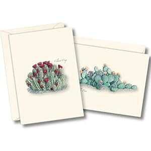 Earth Sky + Water - T{e A\[gg II A\[gg m[gJ[h Zbg - tuN J[h 8  (2 X^Ce 4 ) Earth Sky + Water - Cacti Assortment II Assortment Notecard Set - 8 Blank Card