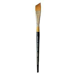 KINGART Original 9400 Series, Golden Taklon Angular Shader, Size 5/8, Black/Gold