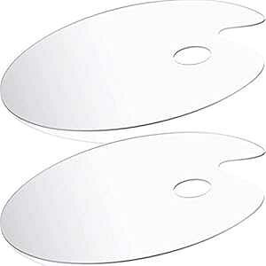 DUGATO �A�N�����y�C���g�p���b�g 2 �� 11.8 x 7.9 �C���`�A�����ȑȉ~�`�̃m���X�e�B�b�N�A�N�����I�C���y�C���g�~�L�V���O�g���C - �����₷���������ȒP - DIY �A�[�g�y�C���e�B���O�v���[