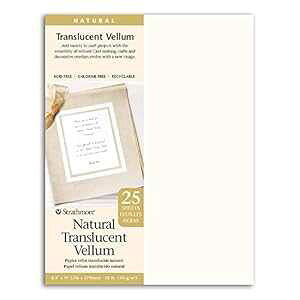Strathmore STR-28-913 �V�R�������玆�A8.5×11�C���` Strathmore STR-28-913 Natural Translucent Vellum, 8.5 by 11"