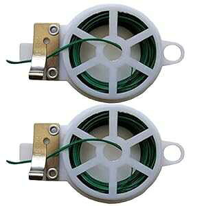 Xv[ɎtꂽJb^[tcCXg^C 2 pbN An American Company 2 Pack Twist Ties with Cutter Attached to Spool