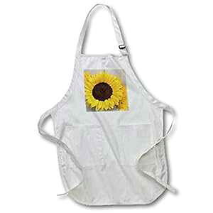 3dRose apr_38020_1 K[f q} F ʐ^Be tOX Gv |PbgtA22 x 30 C`AzCg 3dRose apr_38020_1 Garden Sunf Yellow F Photography Full Length Apron with Pockets, 22 by 30-Inch, 