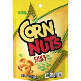 コーンナッツ チリ ピカンテ コン リモン カリカリコーン カーネル (7 オンス バッグ、12 個パック) Corn Nuts Chile Picante con Limon Crunchy Corn Kernels (7 oz Bags, Pack of 12)