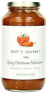 Dave's O 2 s[X XpCV[ GA[ }i I[KjbN pX^\[XA25.5 IX Dave's Gourmet 2 Piece Spicy Heirloom Marinara Organic Pasta Sauce, 25.5 Ounce