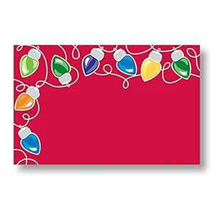 邢NX}XCgGN[WJ[h/Mtg^O - 3 1/2 x 2 1/4C`B(50) B&B Bright Christmas Lights Enclosure Cards / Gift Tags - 3 1/2 x 2 1/4in. (50)