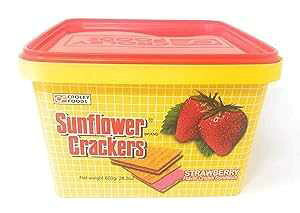Croley Foods Ђ܂NbJ[ Xgx[Ad 800g (28.3IX) Croley Foods Sunflower Crackers Strawberry Flavored, Net Wt 800g (28.3oz)