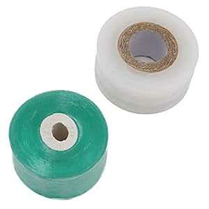 HAINANSTRY ږ؃e[v 2 ALk̂̐ڂ؃e[vAԉʎpACe[vA|oe[v - O[&zCg HAINANSTRY Grafting Tape 2 PCS, Stretchable Garden Grafting Tape Plants Repair Tapes for F