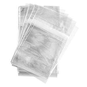 100  4 5/8 X 5 3/4 NA (A2) (P) J[hĕ\ȃ`F/Zt@obO - {̂Ƀe[vXgbv Super Z Outlet 100 Pcs 4 5/8 X 5 3/4 Clear (A2) (P) Card Resealable Cello / Cellophane Bags - Tape Strip on B