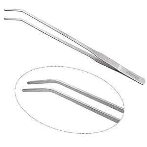 FEITA GNXgO 15 C` sZbg gO XeXX`[ J[u`bv - ق̐AK঒ނ̋asZbg FEITA Extra Long 15 Inch Tweezer Tongs Stainless Steel Curved Tip - Aquarium