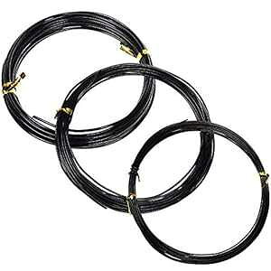 Cosmos 3 TCY  16.4 tB[g A~jE K[f vg ~ g[jO C[ vg cCXg ^C - 1.0mmA1.5mmA2.0mm Cosmos 3 Sizes 16.4 Ft Long Aluminum Garden Plant Bonsai Training Wire 