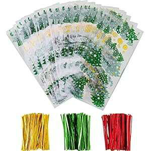 Boao 100 NX}XZt@obO NX}Xc[p^[ g[gobO NX}XNAObYobO 150cCXg^Ct NX}Xp[eB[pi Boao 100 Pieces Christmas Cellopha