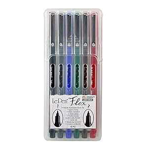 E`_ LePen tbNXZbg 6/Pkg F}` 4800-6A Uchida 4800-6A LePen Flex Set 6/Pkg-Primary Colors, Multi