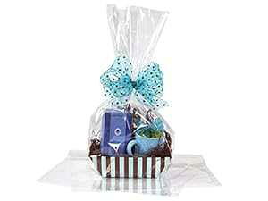 A1 ベーカリー用品 BOPP 密封可能なセロハン袋 - 12 パック 16x24 インチ バスケット、ワインボトル、小さなバスケット、マグカップ、ギフト用のクリアギフトラッピング ベビーシャワー、結婚