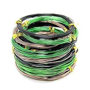 YOURSEE 9 [~̓C[AzɎ_A~jE~̓g[jO C[ 3 F (AFA)  3 TCY (1.0 mmA1.5 mmA2.0 mm)Av 147 tB[g YOURSEE 9 Rolls Bonsai Wires, Anodized Aluminum Bons