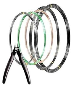 MoHern ~̓C[Ɩ~̓c[LbgAv 164 tB[g̖~̓C[A~͗pATCY 1 mmA1.5 mmA2 mm A~jEC[ MoHern Bonsai Wire and Bonsai Tool Kit, Total 164 Feet Bonsai Tree Wire fo