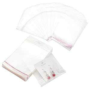 PH PandaHall 400 pcs 3.5 x 3.3 Inch Clear Plastic Bags, Resealable Adhesive Cello/Cellophane Treat Bags Self Sealing OPP Bags for Bakery Soap Cookies Gifts, 1.3 Mil