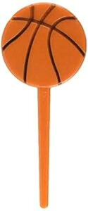 Amscan �o�X�P�b�g�{�[���s�b�N �p�[�e�B�[�f�R���[�V���� 36�{ 400040 Amscan 400040 Basketball Picks, Party Decoration, 36 pieces