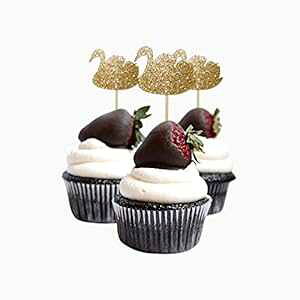 X EFfBO JbvP[L gbp[ J[hXgbN J[ bh 12 pbN fR[V C[X^[ ng t picwrap Swan Wedding Cupcake Topper card stock Color Red 12 pc Pack Decoration Easter
