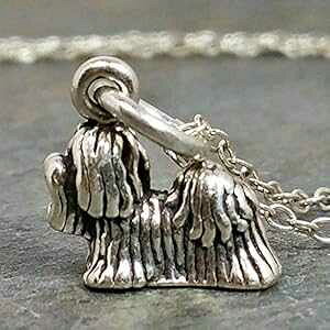 ȃV[Y[ `[ lbNX - 925 X^[O Vo[A18 C` EnCharmed Tiny Shih Tzu Charm Necklace - 925 Sterling Silver, 18"