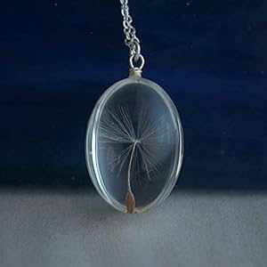 ^||̎킪肢郊At[ 925 X^[OVo[ lbNX XDesign Dandelion Seed Make a Wish Real F 925 Sterling Silver Necklace