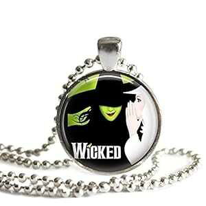 Wicked 1 �C���` �V���o�[ ���b�L �s�N�`���[ �y���_���g �l�b�N���X The Spider's Parlor Wicked 1 Inch Silver Plated Picture Pendant Necklace