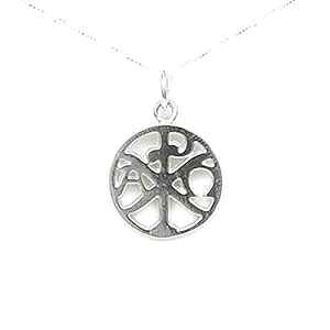 Christogram Chi Rho - �Ñ�L���X�g���̃V���{���ƌ��������M���V������ - �X�^�[�����O�V���o�[ �N���X - �X�g�[���[�J�[�h - 20�C���` �`�F�[�� Lucina K. Christogram Chi Rho - Ancient Christian Symbol Crossed Gr