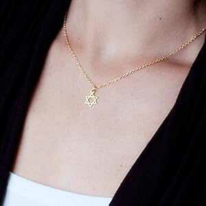 S[htBh X^[ Iu _rf lbNX - _l Magen David nhCh WG[ 16 C` + 2 C` GNXe_[ Tooliks Gold Filled Star of David Necklace - Jewish Magen David Handmade Jewe