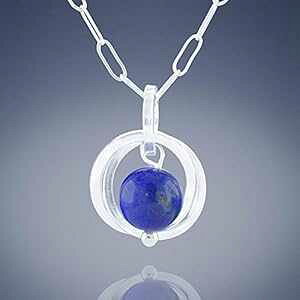 VvȃCu[ sXY {̕ y_g lbNX 925 X^[OVo[ iȃWG[ MtgACfA p - 20C` Tahmi Simple Royal Blue Lapis Lazuli Real Gems