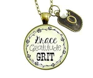 Gutsy Goodness 36 �C���` �O���[�X �O���e�B�`���[�h �O���b�g �J���g���[ �l�b�N���X �E�G�X�^�� �J�E �W���G���[ Gutsy Goodness 36" Grace Gratitude Grit Country Necklace Western Cow Jewelry