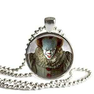�y�j�[���C�Y 1 �C���` �V���o�[ ���b�L �y���_���g �l�b�N���X The Spider's Parlor Pennywise 1 Inch Silver Plated Pendant Necklace