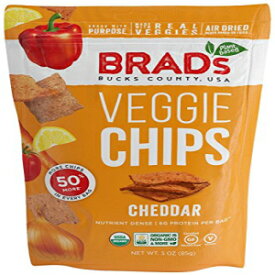 Brad's 植物ベースのオーガニック野菜チップス、チェダーチーズ、3 個 Brad's Plant Based Organic Veggie Chips, Cheddar, 3 Count