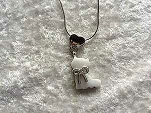 ���߉\�ȃl�b�N���X�̓V�R�}�U�[�I�u�p�[���V�F���L���b�g�y���_���g Mama Otter's Tidbits Natural Mother of Pearl Shell Cat Pendant on Adjustable Necklace