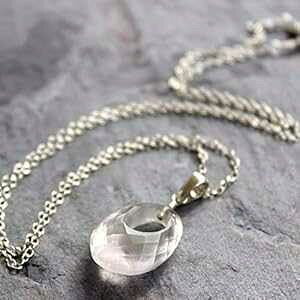 j[NȃI[oy_g [YNH[cWFXg[lbNX X^[OVo[ 20 C` Aerides Designs Unique Oval Pendant Rose Quartz Gemstone Necklace Sterling Silver 20 Inch