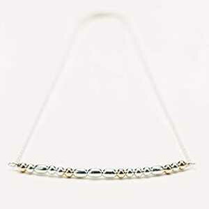 ���[���X�M�� LOVE �X�^�[�����O�V���o�[ �S�[���h �l�b�N���X �W���G���[ �M�t�g �����p 16 �C���` Designed by Stacey Jewelry, LLC Morse Code LOVE Sterling Silver Gold Necklace Jewelry Gift for Women 16 inches