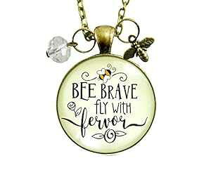 Gutsy Goodness 24 �C���` Bee Brave �l�b�N���X Fly with Fervor ���B���e�[�W �W���G���[ ���ȃo���u�� �r�[ Gutsy Goodness 24 Bee Brave Necklace Fly with Fervor Vintage Jewelry Dainty Bumble Bee