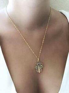 �r�b�O�n���T�n���h�׊�K�^�����A�b�g�l�b�N���X 22 �C���`�`�F�[�� Sifrimania Big Hamsa Hand Evil Eye Good Luck Lariat Necklace 22 Inches Chain