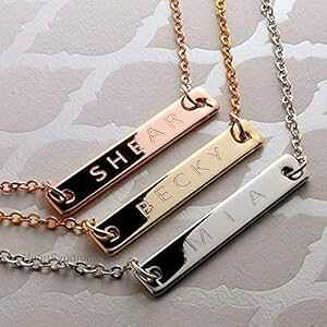 Your Name �o�[�l�b�N���X 16K �S�[���h �V���o�[ ���[�Y�S�[���h���b�L �}���`�I�P�[�W���� �o�����^�C���f�[ �N���X�}�X �u���C�h���C�h �E�F�f�B���O�M�t�g Heart Syndrome Your Name Bar Necklace 16k Go