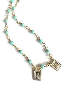 ���b���`���[�J�[ �l�b�N���X 16.5 �C���` �N���X�^�� �r�[�Y �`�F�[�� Sifrimania Scapular Choker Necklace 16.5 Inches Crystal Bead Chain