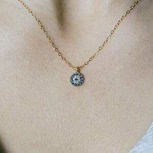 �����ȃN���X�^���׊�y���_���g�S�[���h�[�U�l�b�N���X�W���G���[�M�t�g�����p 16 �C���` Designed by Stacey Jewelry, LLC Tiny Crystal Evil Eye Pendant Gold Filled Necklace Jewelry Gift for Women 16 inches