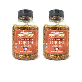 ウェグマンズ 全粒ディジョン マスタード (2 パック、合計 19.8 オンス) Wegmans Whole Grain Dijon Mustard (2 Pack, Total of 19.8oz)